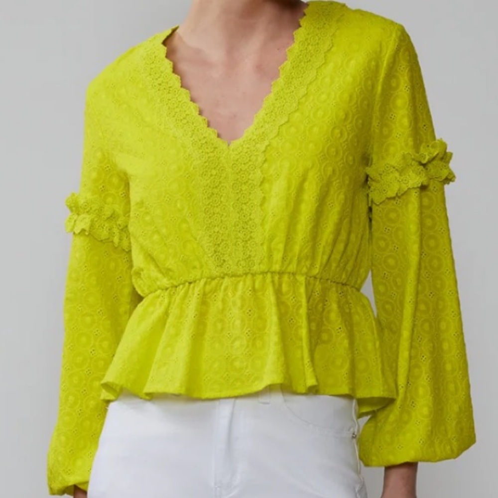 Bright Green Blouse New York & comp